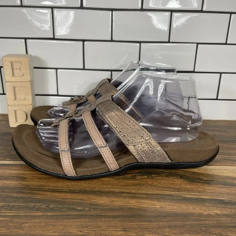 Abeo B.I.O. System Bonnie Women's Size 10 Shoes Rose Gold Leather Sandals